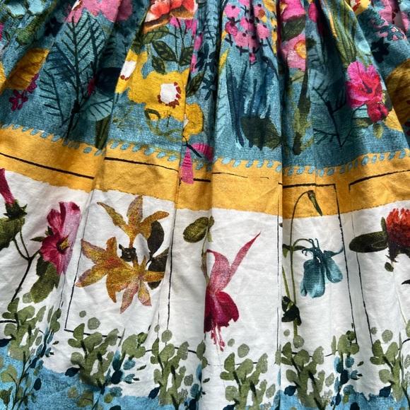 Next UK Watercolor Floral Flower Dragonflies 2 3 2T Easter Dress Portrait Spring - Picture 2 of 5